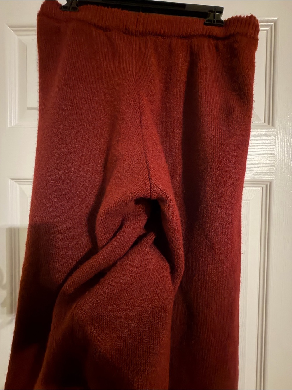 Oner Active Maroon Wide-Leg Knit Sweatpants - Picture 9 of 10